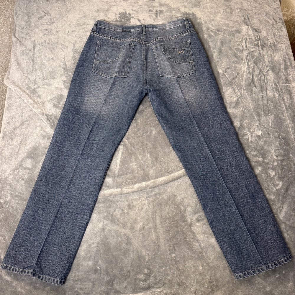 Phat Farm Mens 38x30 Straight Fit Jeans Blue Denim 100% Cotton Streetwear - Picture 2 of 10